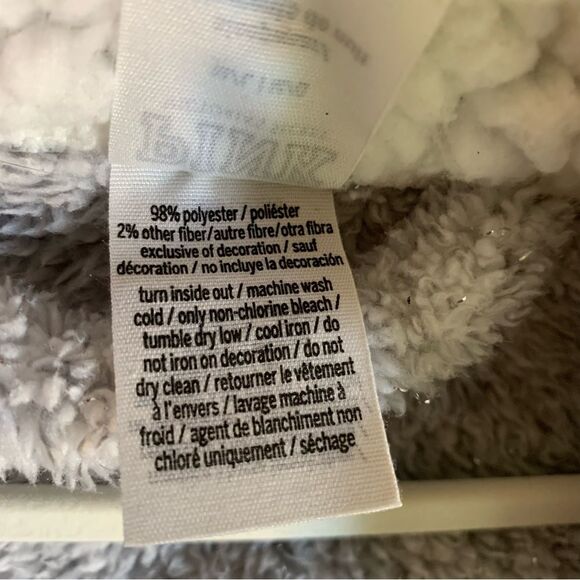 Victoria’s Secret PINK Hooded Sherpa lined Robe M/L - Picture 9 of 12